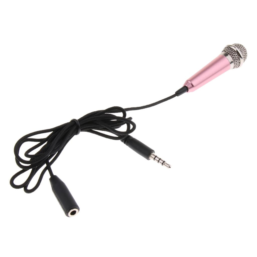 3.5mm Wired Mini Microphone Handheld Mic with Storage Box Case