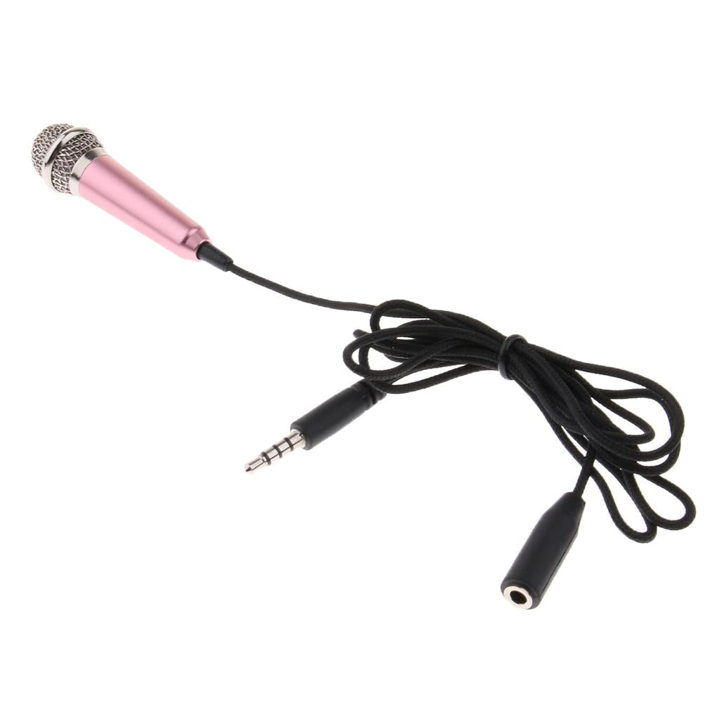 3.5mm Wired Mini Microphone Handheld Mic with Storage Box Case