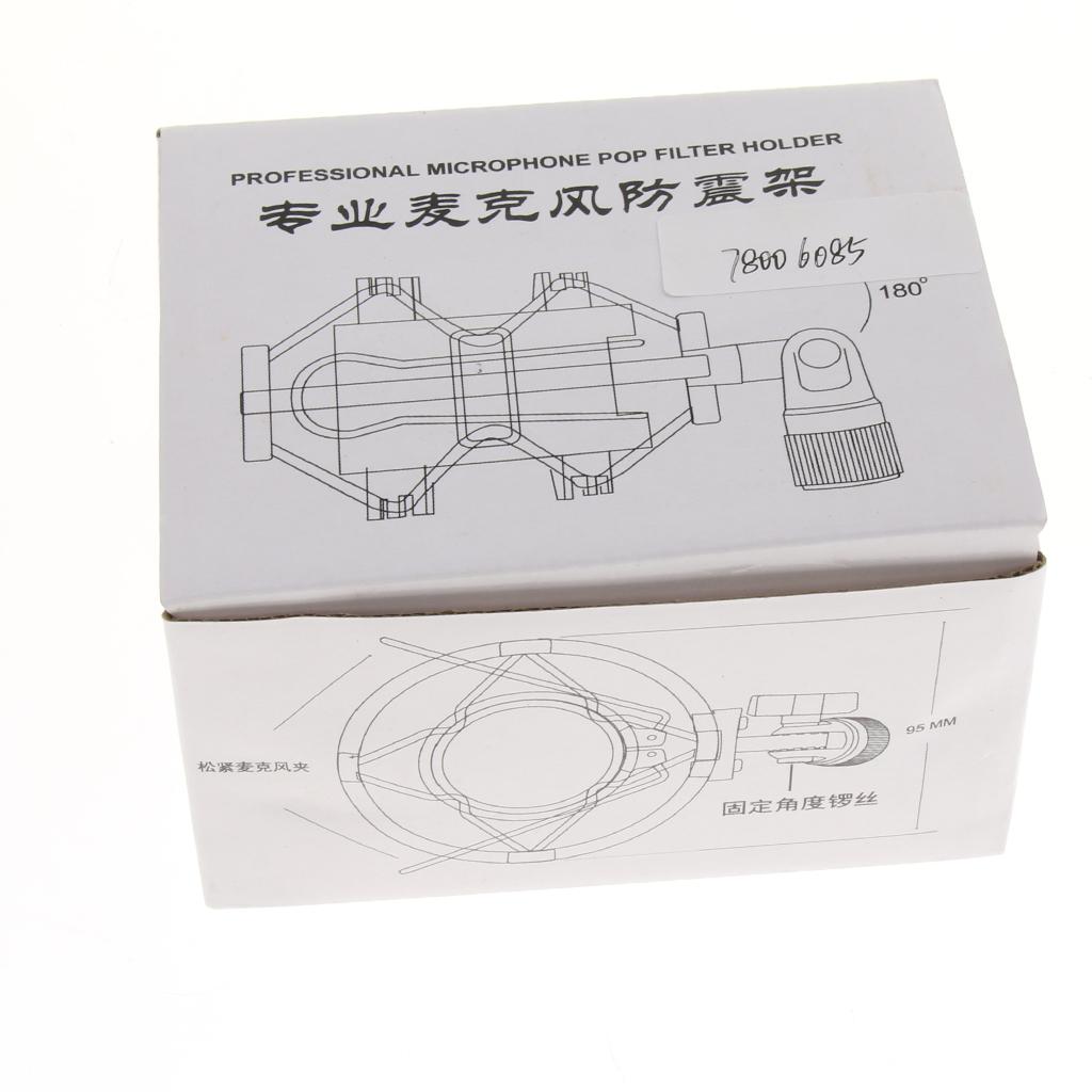 Professional Microphone Shock Mount Black