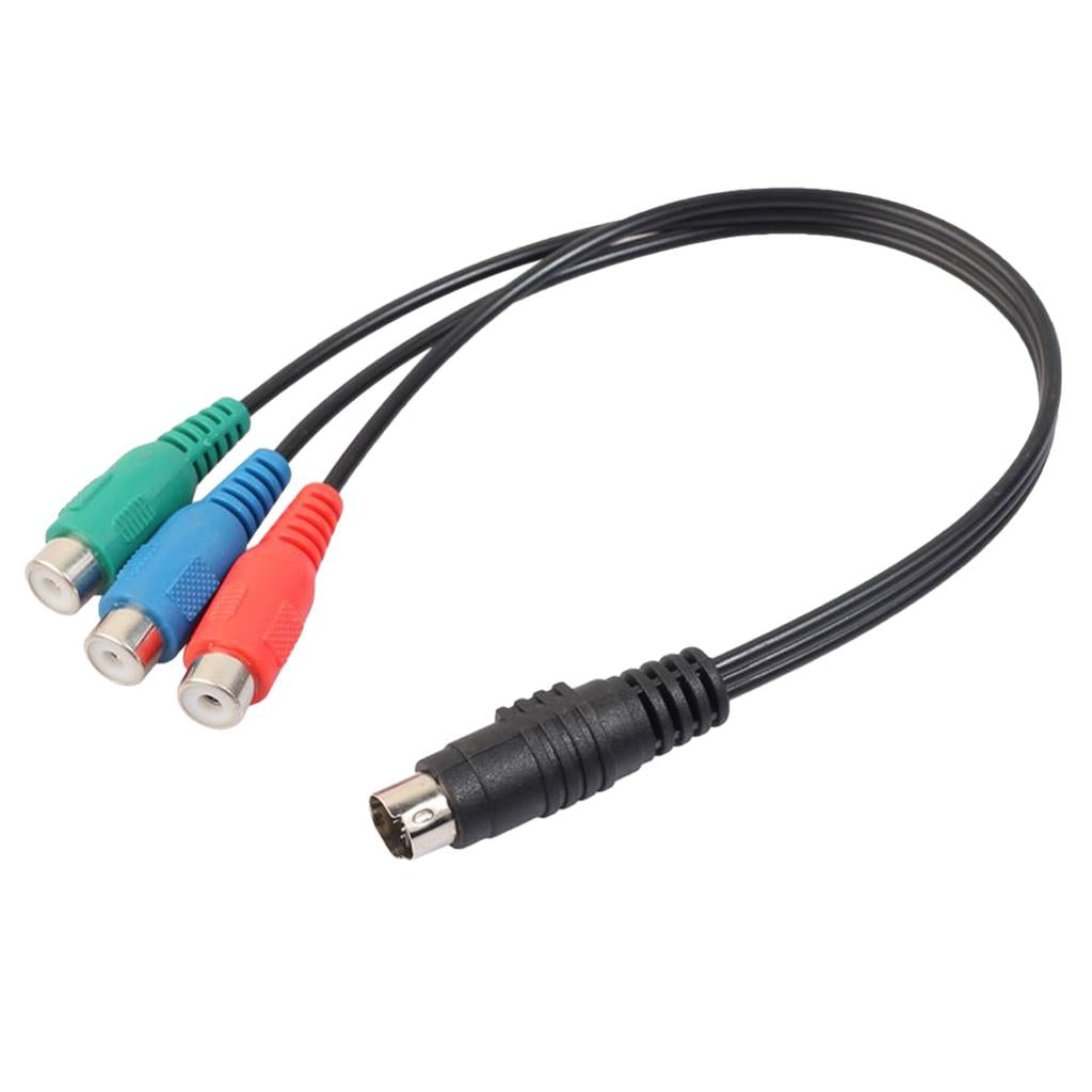 7PIN to 3RCA Different Adapter Cable S Video To 3 RCA RGB Component for DV