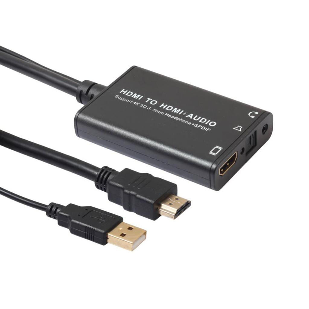 4K HDMI Audio Extractor Male to Female Audio Converter Decoder Separator