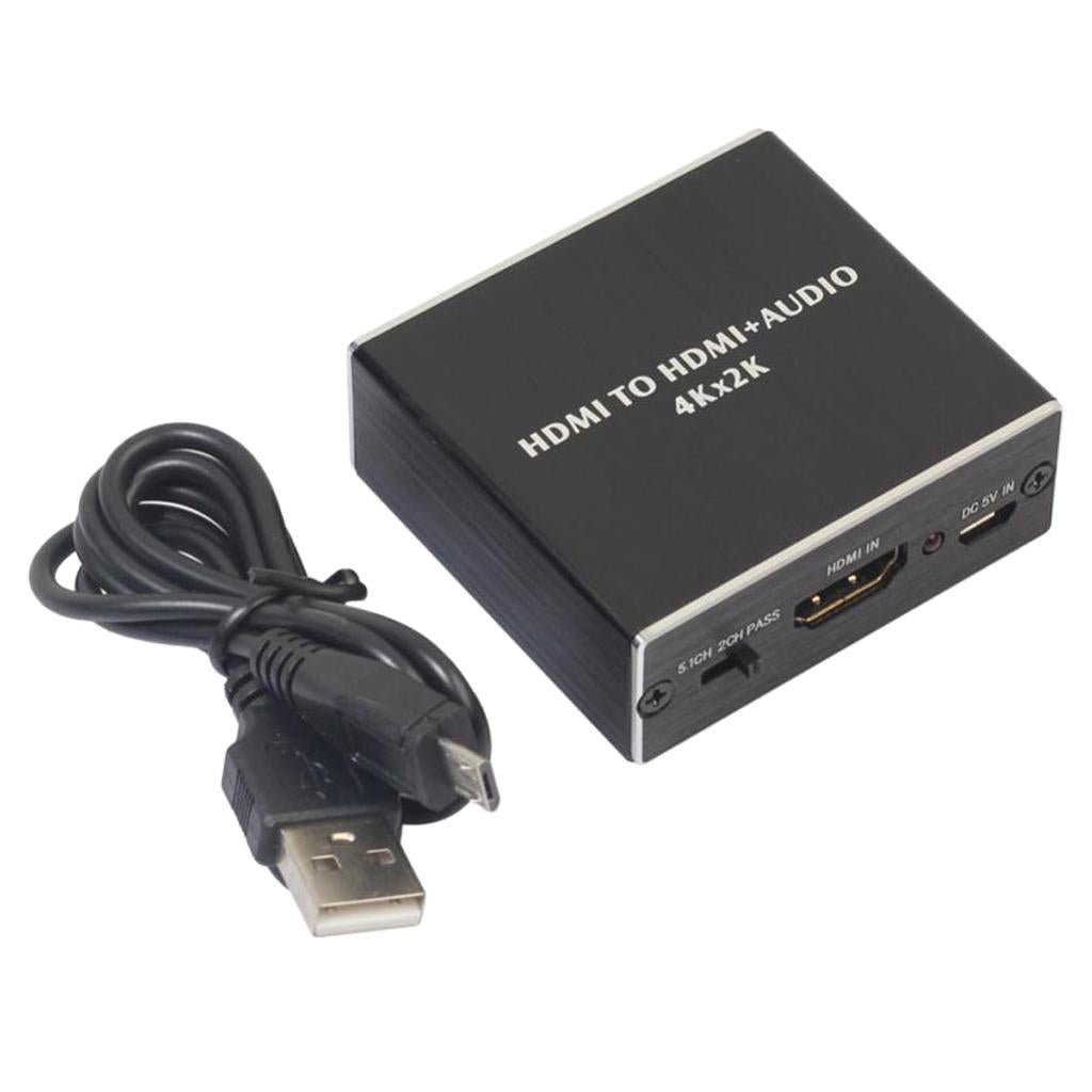 4K AY78 HDMI Splitter 3.5mm Stereo Audio Extractor HDMI Audio Splitter