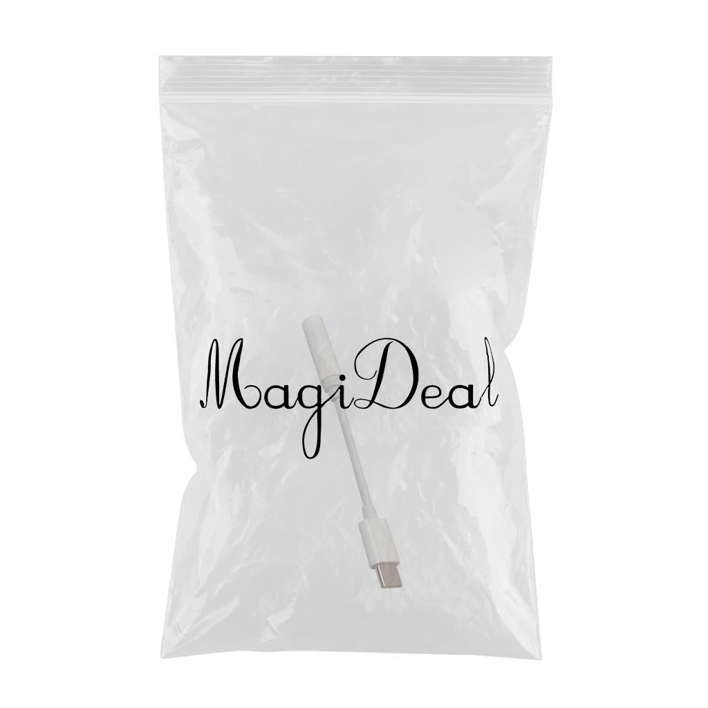 Type-C to 3.5mm Earphone Cable Adapter usb Audio Female Jack White