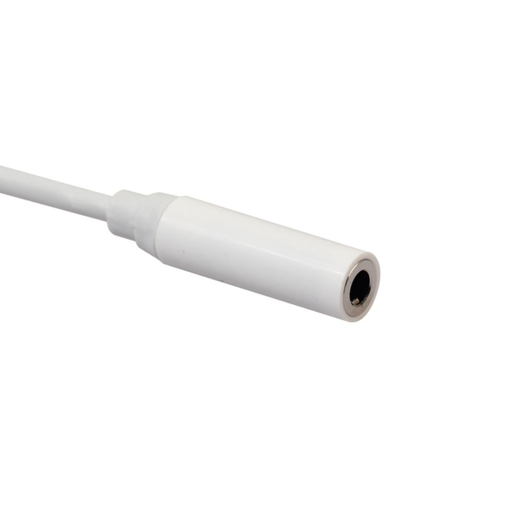 Type-C to 3.5mm Earphone Cable Adapter usb Audio Female Jack White
