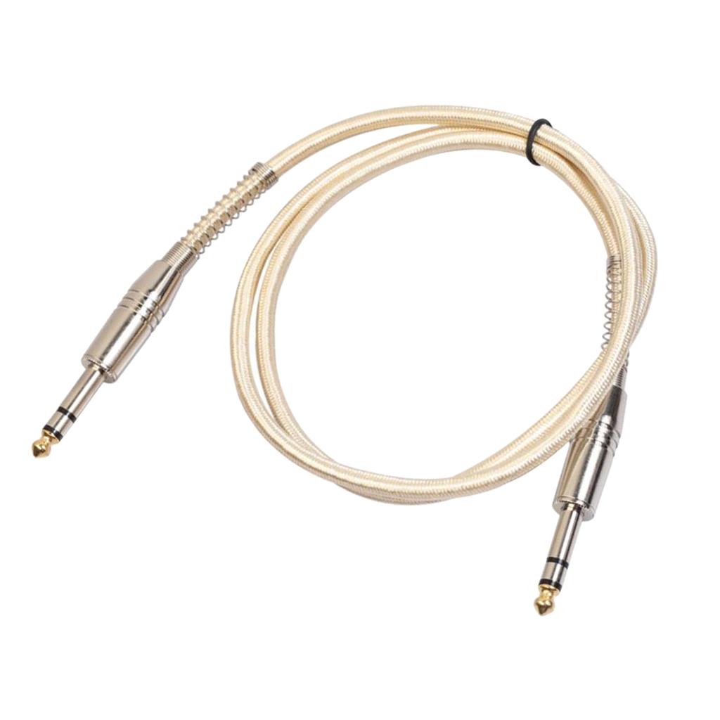 6.35mm Male to Male Guitar Audio Cable for Stereo Eectric Guitar 100cm