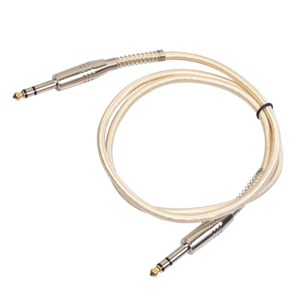 6.35mm Male to Male Guitar Audio Cable for Stereo Eectric Guitar 100cm