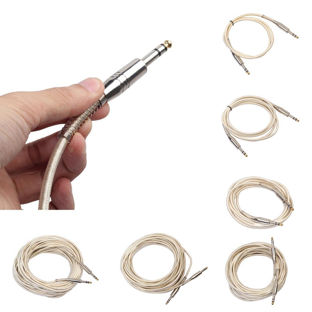 6.35mm Male to Male Guitar Audio Cable for Stereo Eectric Guitar 100cm