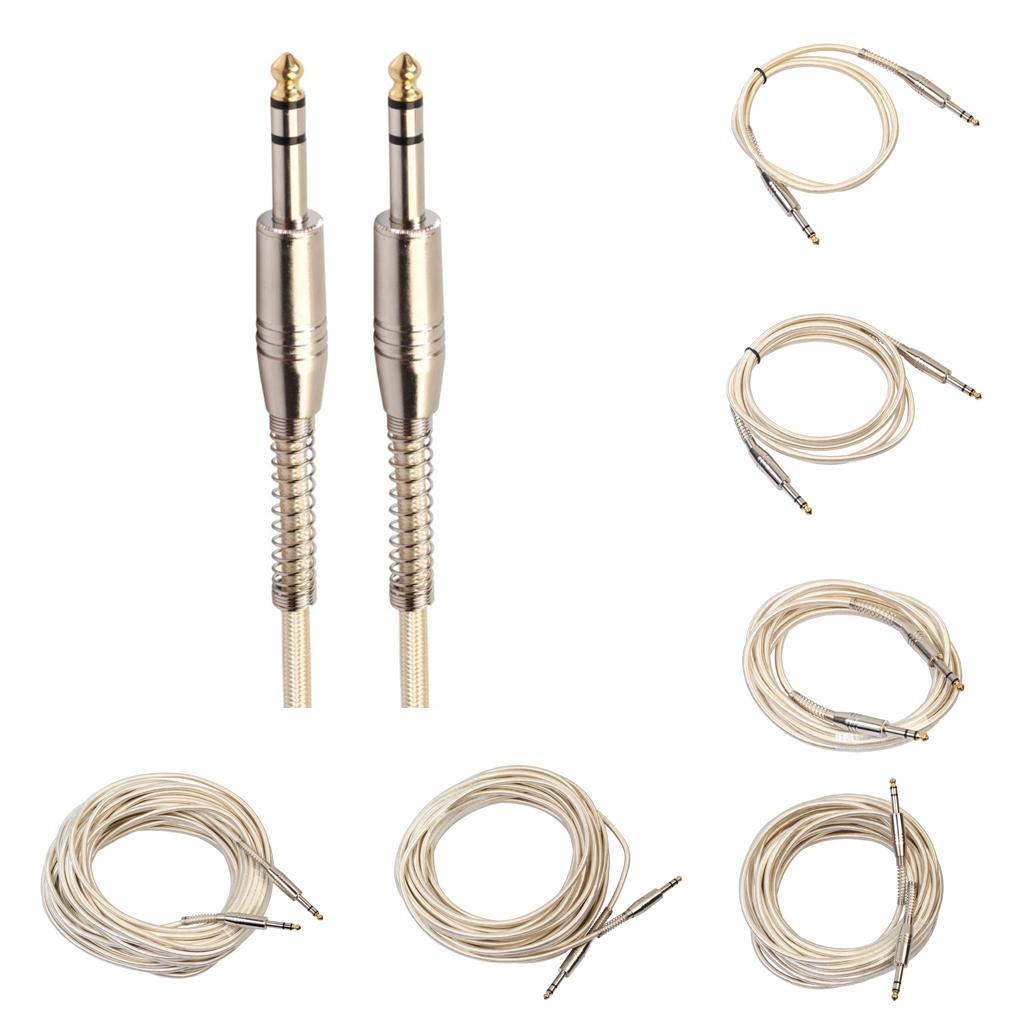 6.35mm Male to Male Guitar Audio Cable for Stereo Eectric Guitar 100cm