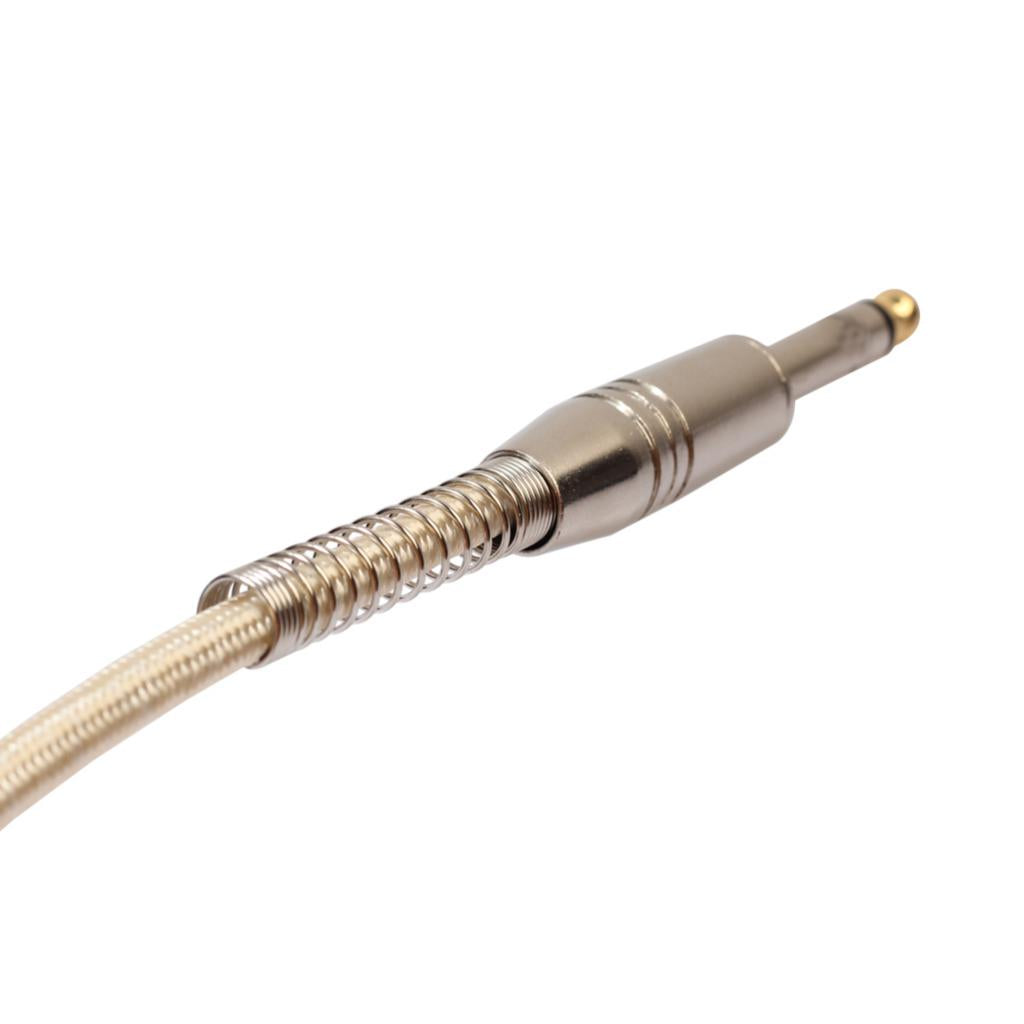 Braided 1/4'' Jack 6.35mm Mono Male to Male Audio Cable Cord Wire 20m