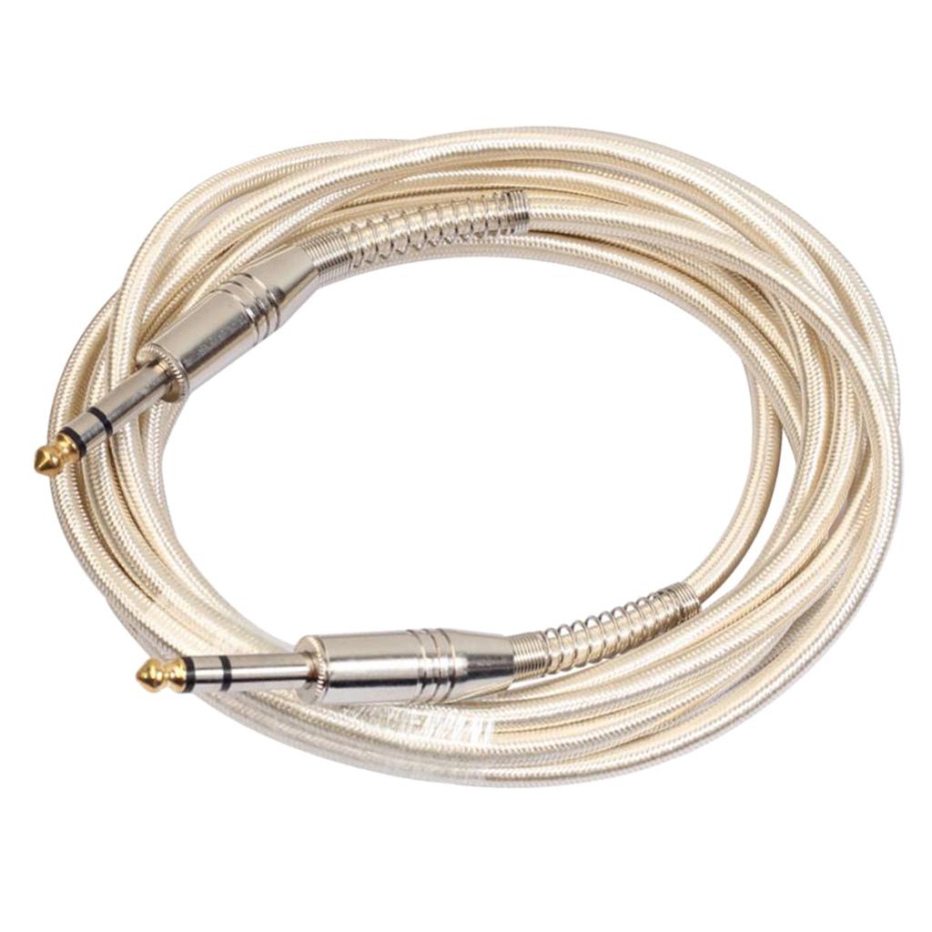 6.35mm Male to Male Guitar Audio Cable for Stereo Eectric Guitar 500cm