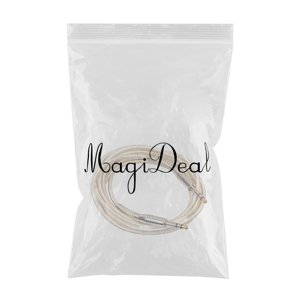 6.35mm Male to Male Guitar Audio Cable for Stereo Eectric Guitar 500cm