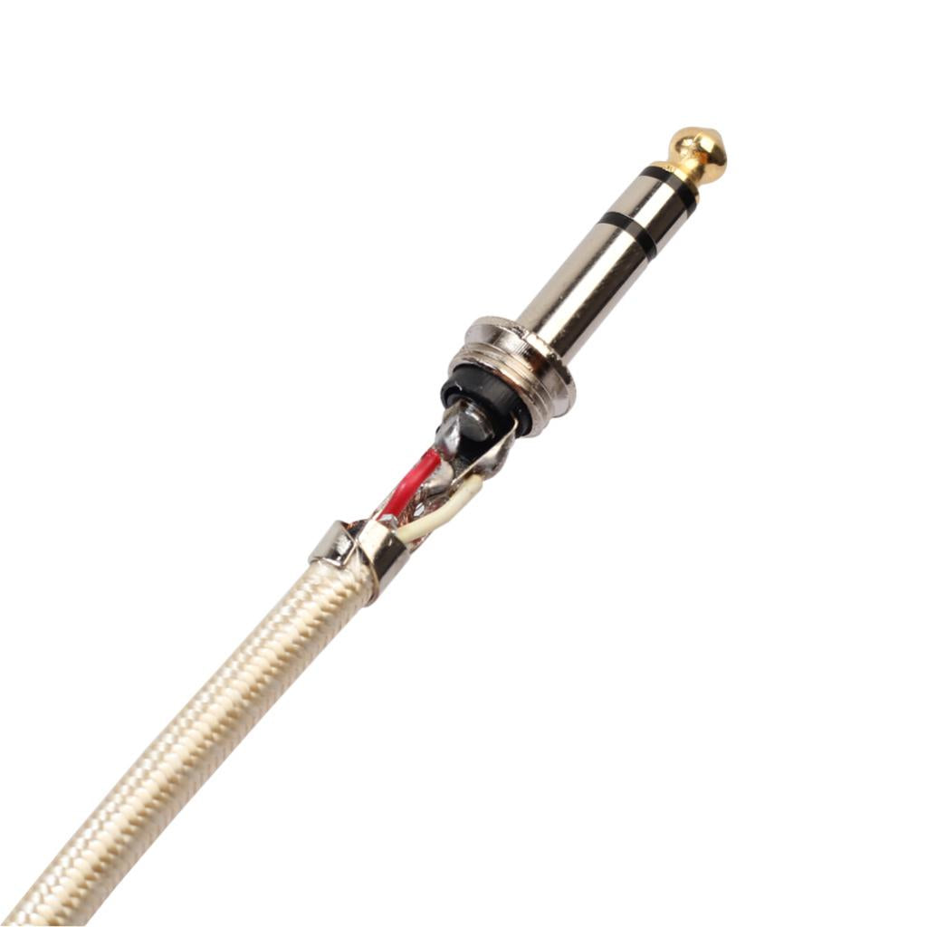 6.35mm Male to Male Guitar Audio Cable for Stereo Eectric Guitar 500cm