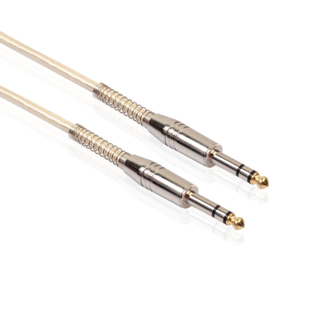 6.35mm Male to Male Guitar Audio Cable for Stereo Eectric Guitar 500cm