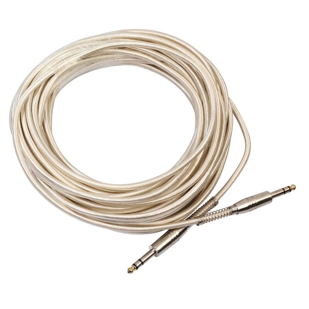 6.35mm Male to Male Guitar Audio Cable for Stereo Eectric Guitar 1500cm