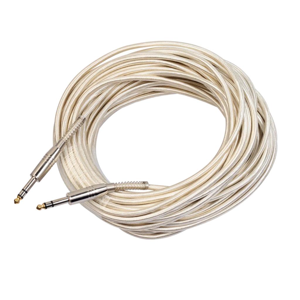 6.35mm Male to Male Guitar Audio Cable for Stereo Eectric Guitar 2000cm