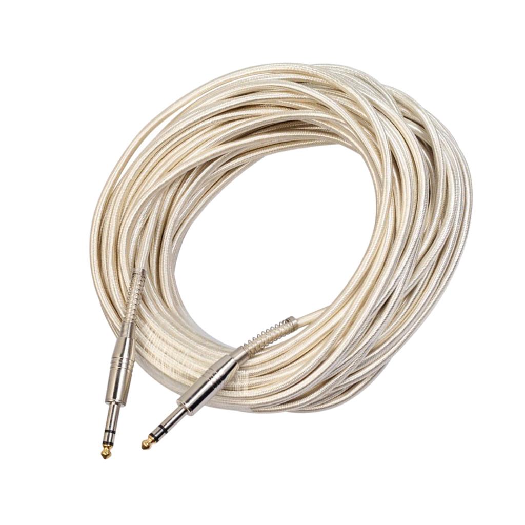 6.35mm Male to Male Guitar Audio Cable for Stereo Eectric Guitar 2000cm