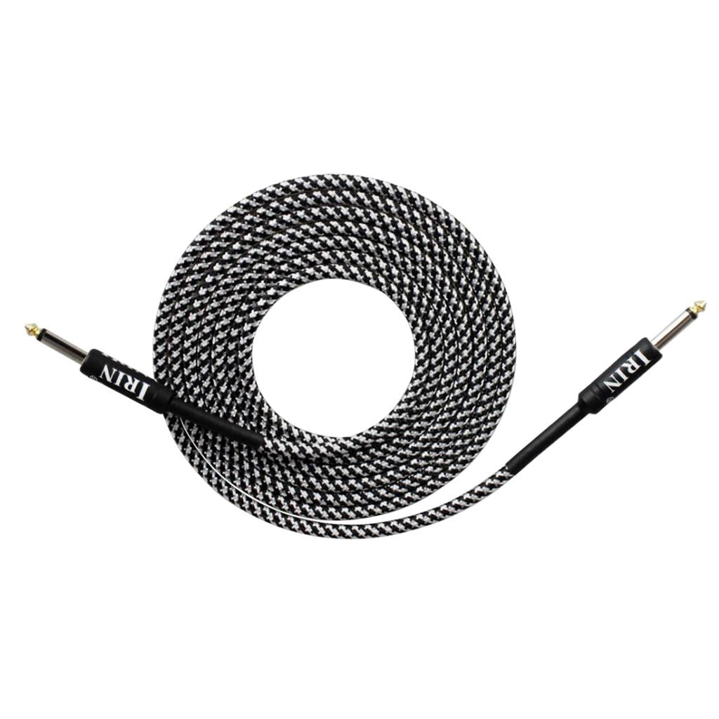6.5mm Guitar Connection Cable for Electric Bass Guitar Accessory White