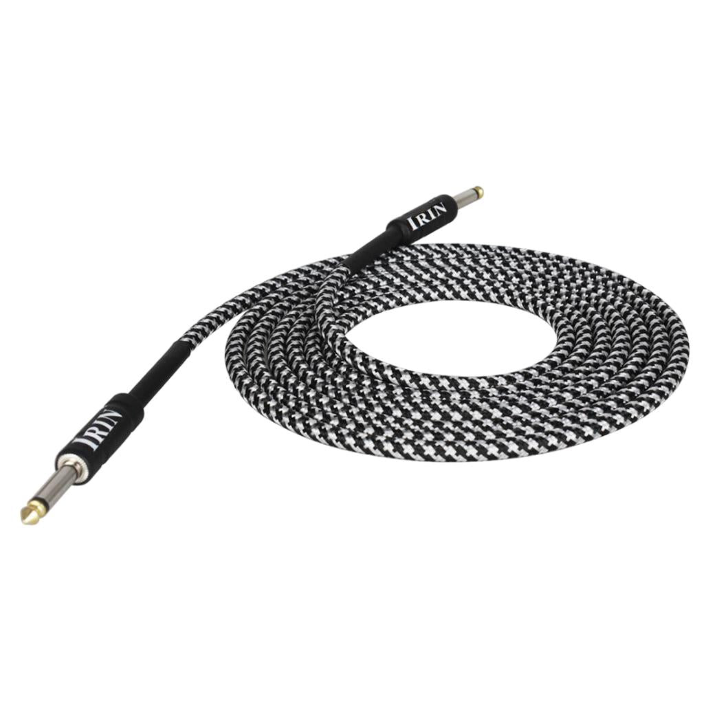6.5mm Guitar Connection Cable for Electric Bass Guitar Accessory White