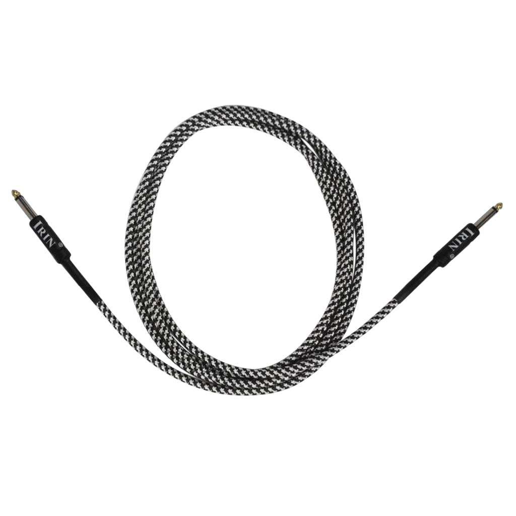 6.5mm Guitar Connection Cable for Electric Bass Guitar Accessory White