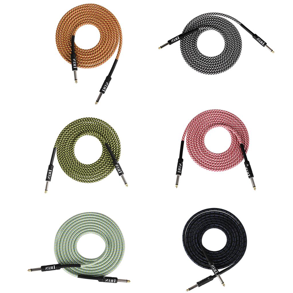 6.5mm Guitar Connection Cable for Electric Bass Guitar Accessory White