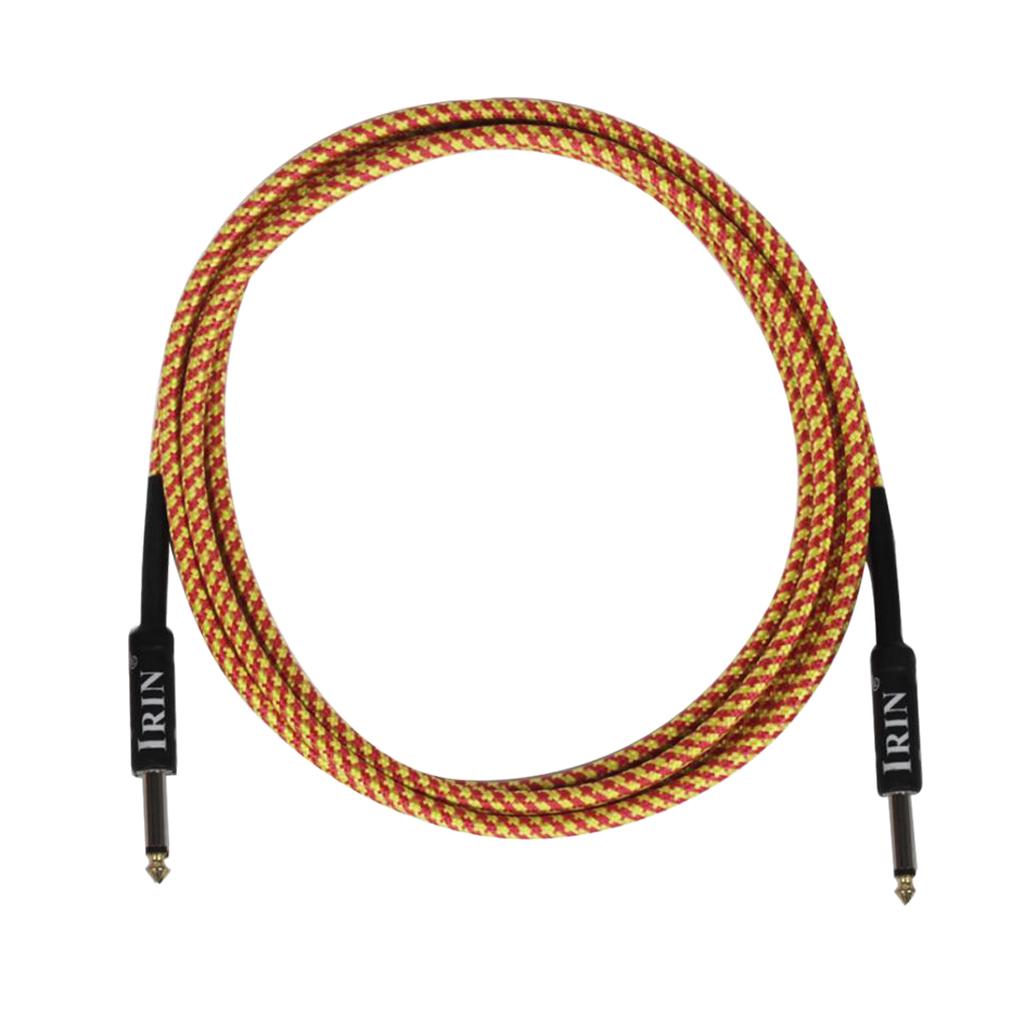 6.5mm Guitar Connection Cable for Electric Bass Guitar Accessory Orange