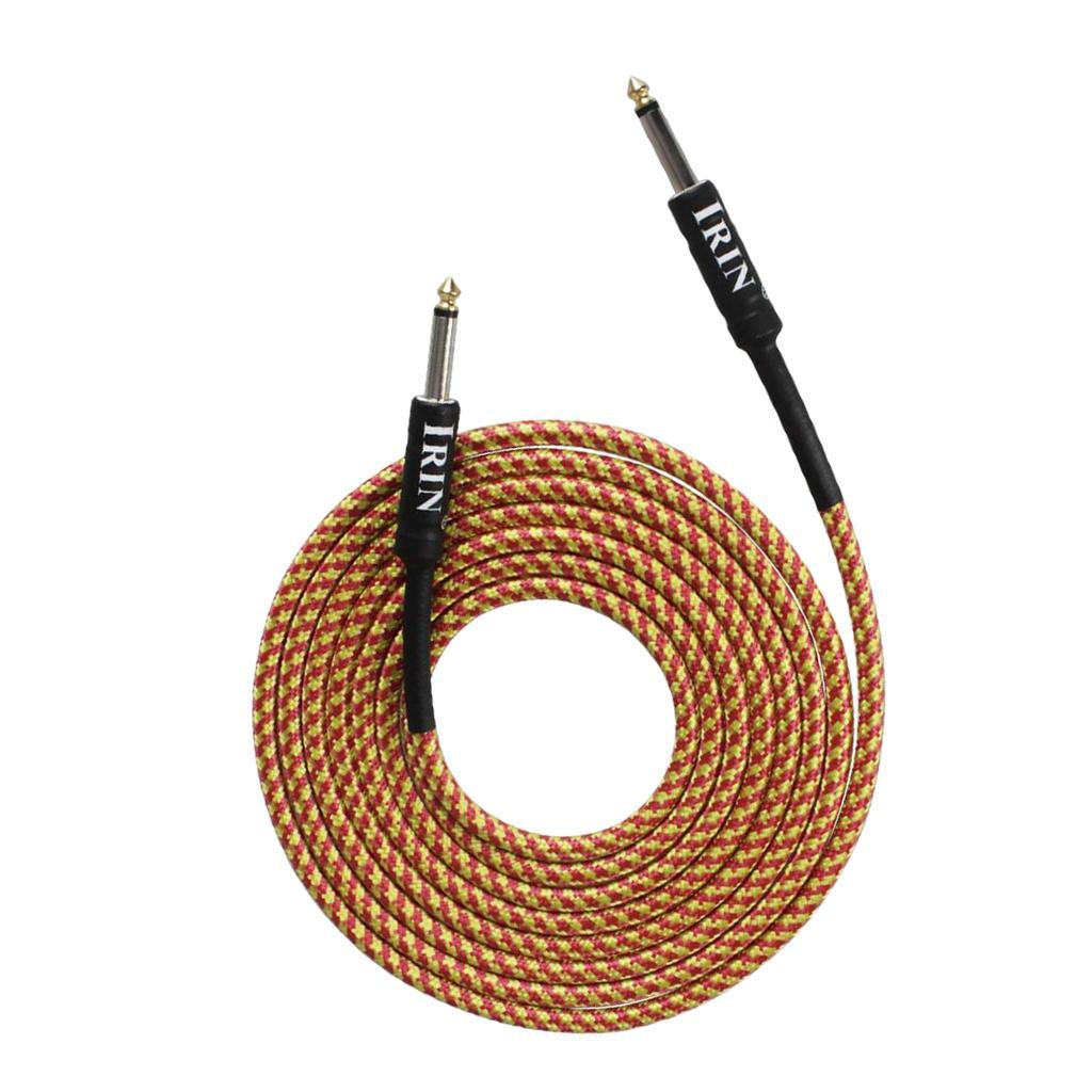 6.5mm Guitar Connection Cable for Electric Bass Guitar Accessory Orange
