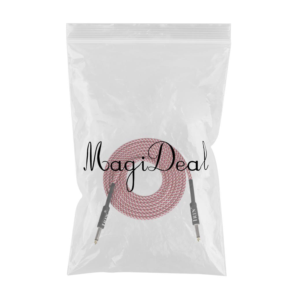 6.5mm Guitar Connection Cable for Electric Bass Guitar Accessory Pink