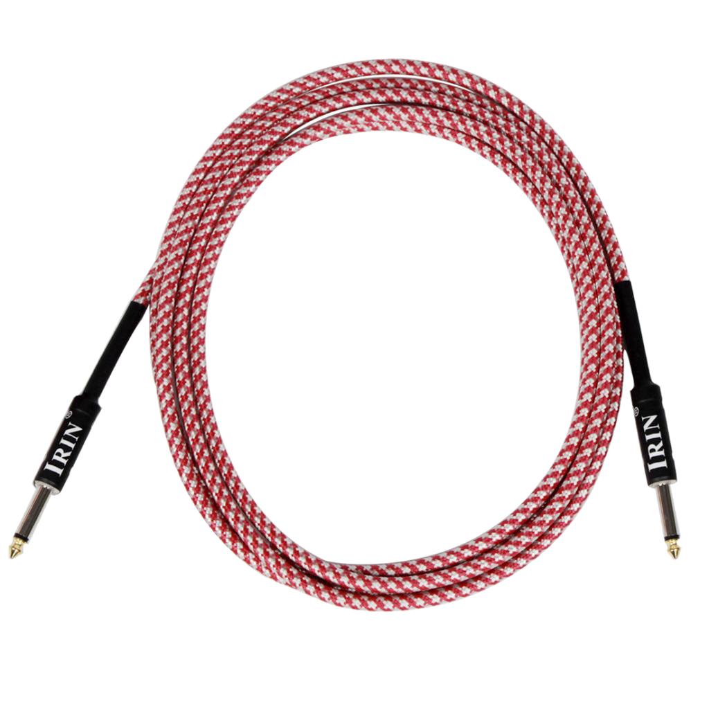 6.5mm Guitar Connection Cable for Electric Bass Guitar Accessory Pink