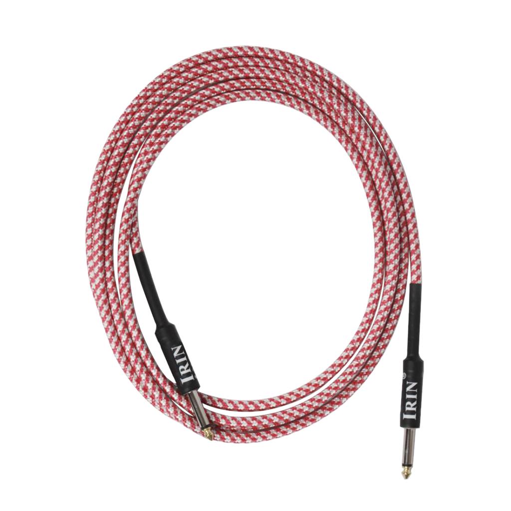 6.5mm Guitar Connection Cable for Electric Bass Guitar Accessory Pink