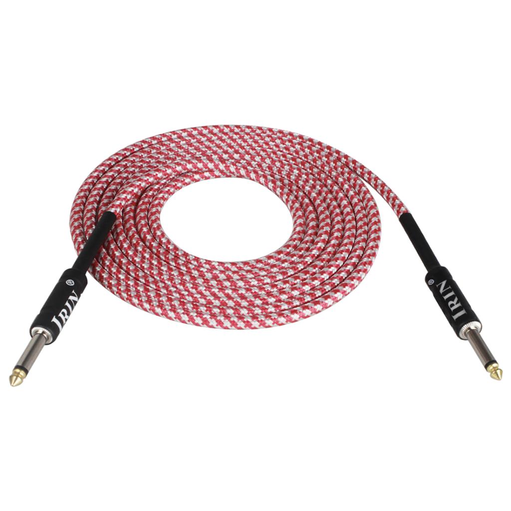 6.5mm Guitar Connection Cable for Electric Bass Guitar Accessory Pink