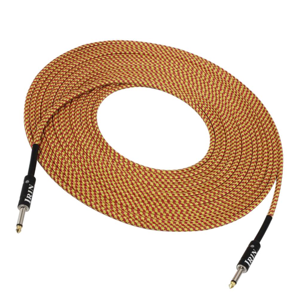 6.35mm Plug Guitar Braided Cable Orange