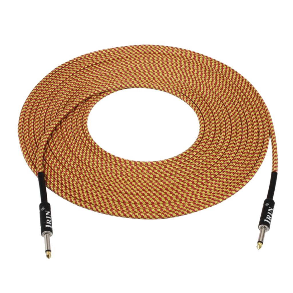 6.35mm Plug Guitar Braided Cable Orange