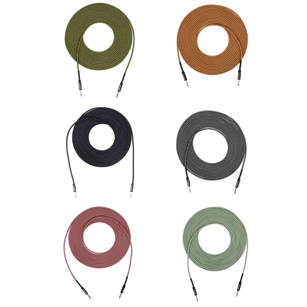 6.35mm Plug Guitar Braided Cable Orange
