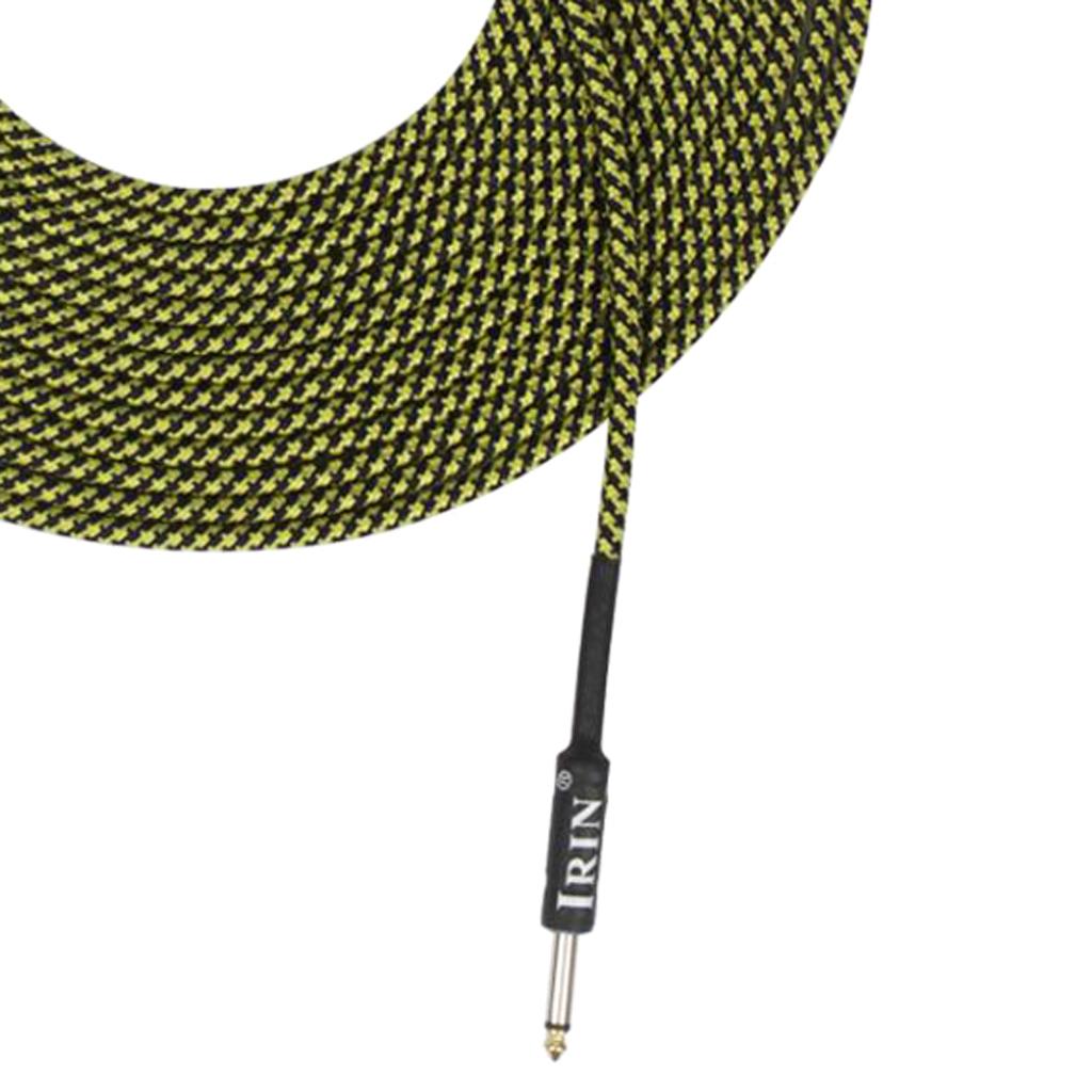 6.35mm Plug Guitar Braided Cable Yellow