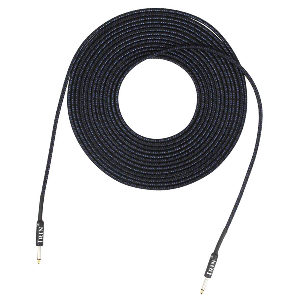 6.35mm Plug Guitar Braided Cable Blue