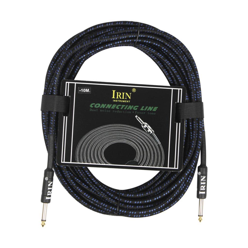6.35mm Plug Guitar Braided Cable Blue