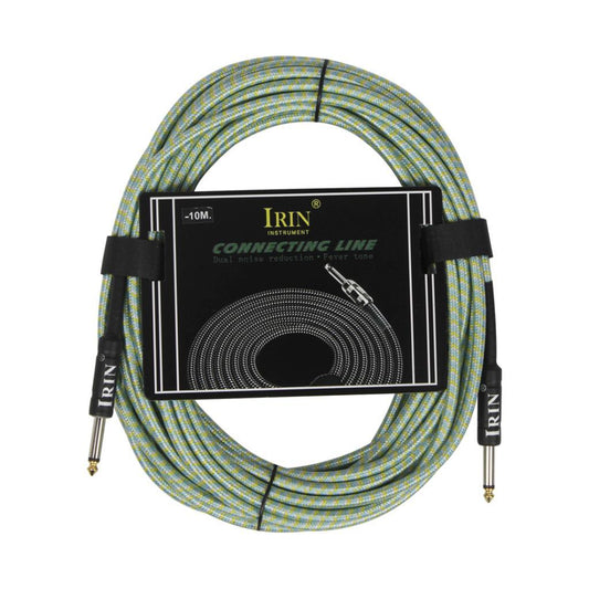 6.35mm Plug Guitar Braided Cable Green