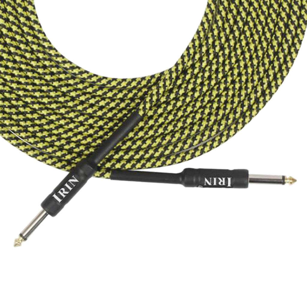 6m Instrument Cable 1/4inch Amp Cord for Electric Guitar Bass Parts Yellow
