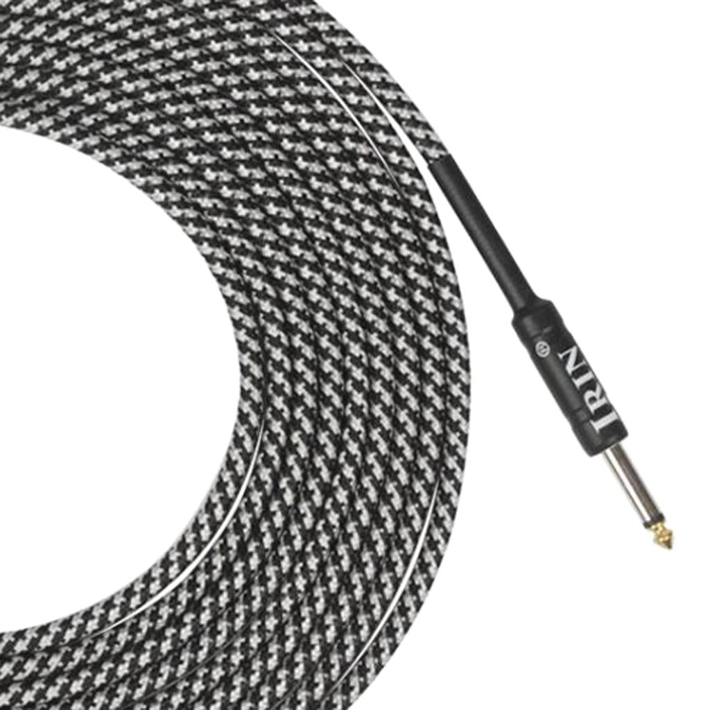 6m Instrument Cable 1/4inch Amp Cord for Electric Guitar Bass Parts White