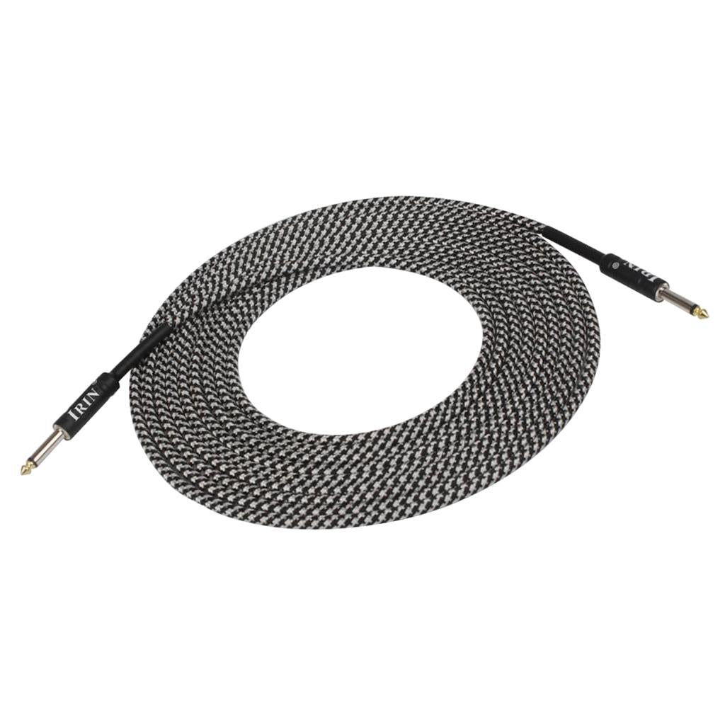 6m Instrument Cable 1/4inch Amp Cord for Electric Guitar Bass Parts White