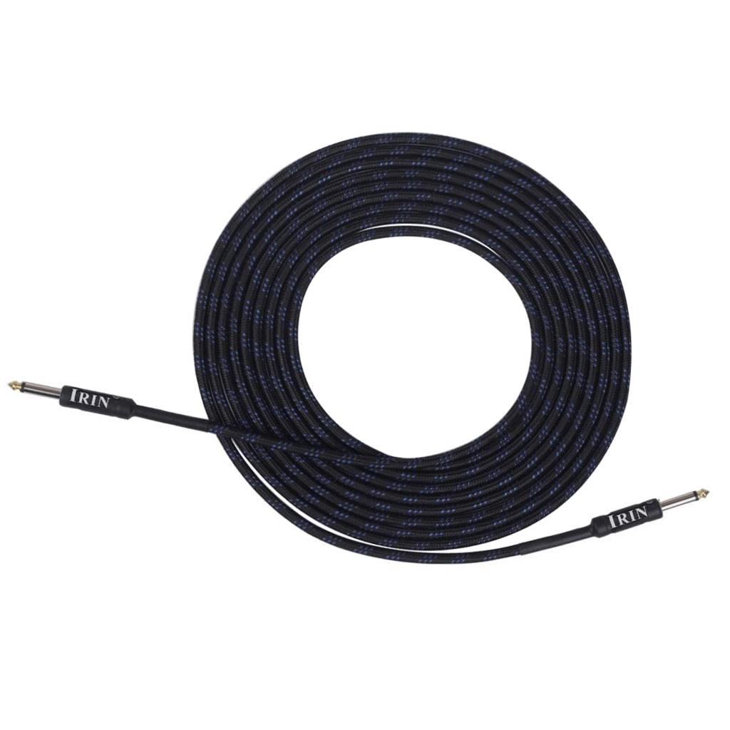 6m Instrument Cable 1/4inch Amp Cord for Electric Guitar Bass Parts Blue