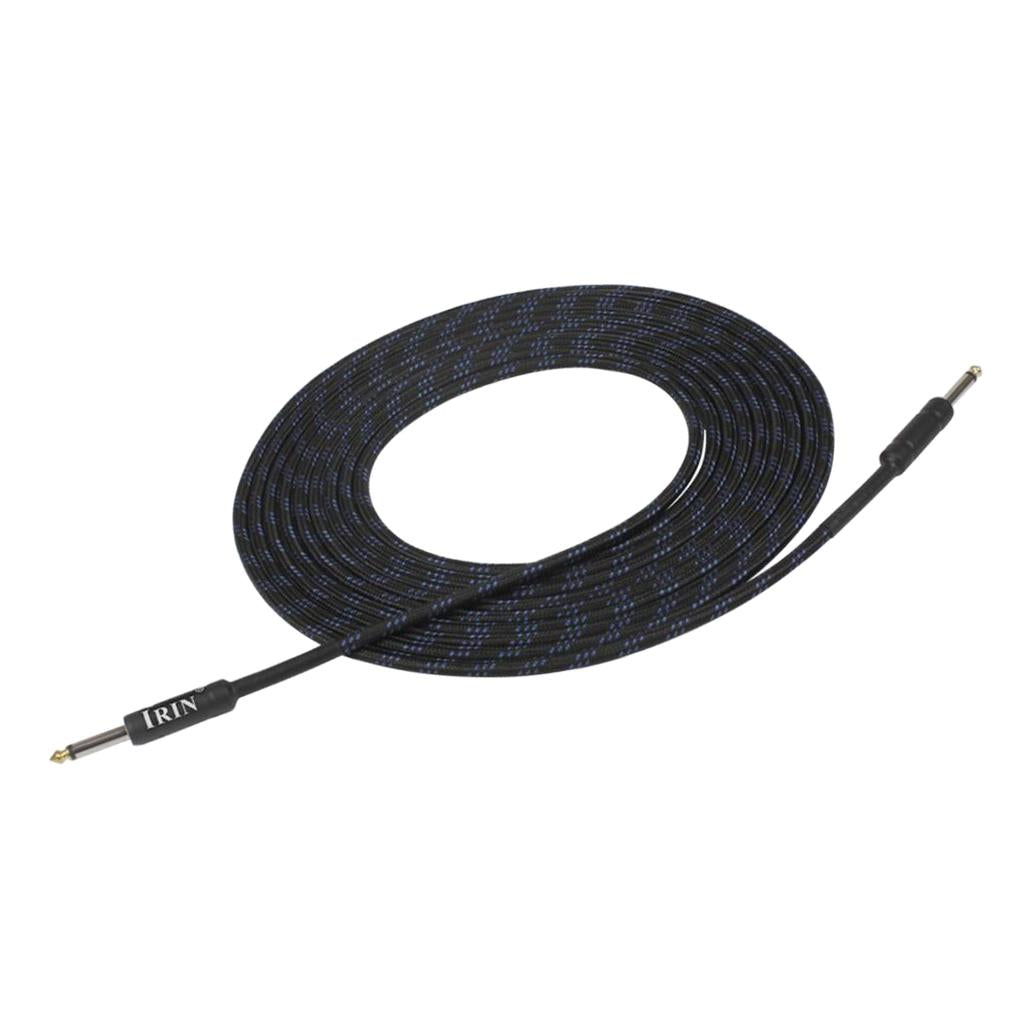 6m Instrument Cable 1/4inch Amp Cord for Electric Guitar Bass Parts Blue