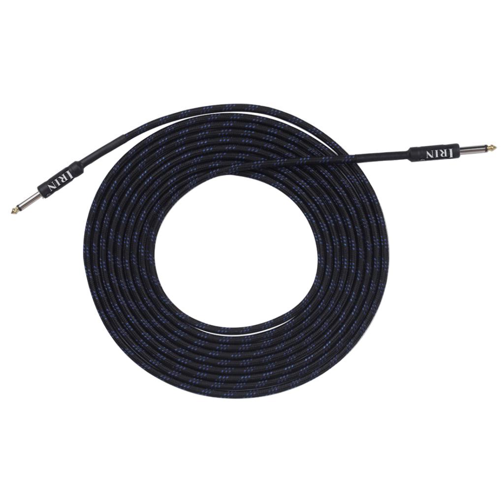 6m Instrument Cable 1/4inch Amp Cord for Electric Guitar Bass Parts Blue