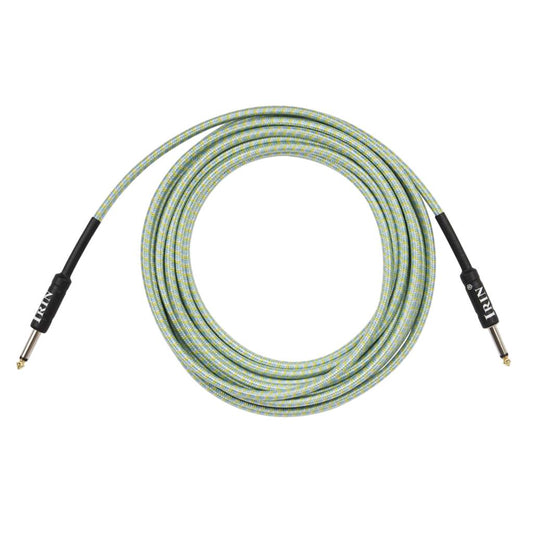6m Instrument Cable 1/4inch Amp Cord for Electric Guitar Bass Parts Green