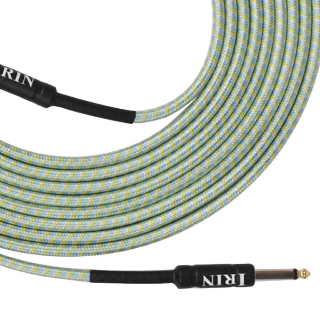 6m Instrument Cable 1/4inch Amp Cord for Electric Guitar Bass Parts Green