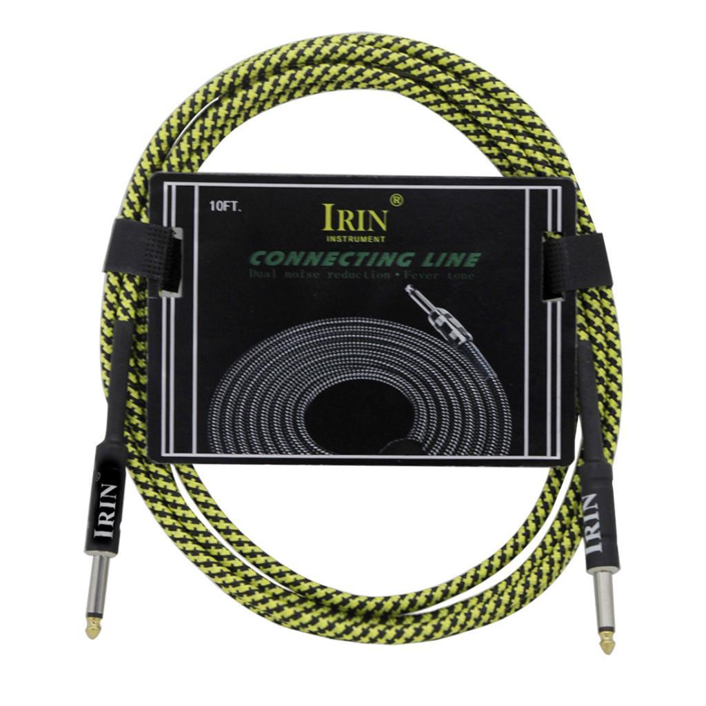 6.5mm Guitar Connection Cable for Electric Bass Guitar Accessory Yellow