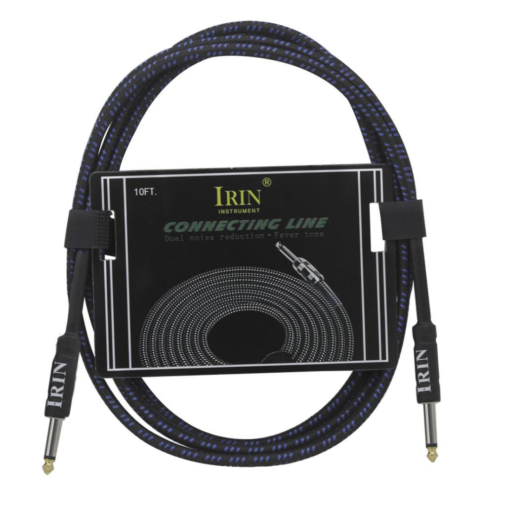 6.5mm Guitar Connection Cable for Electric Bass Guitar Accessory Blue