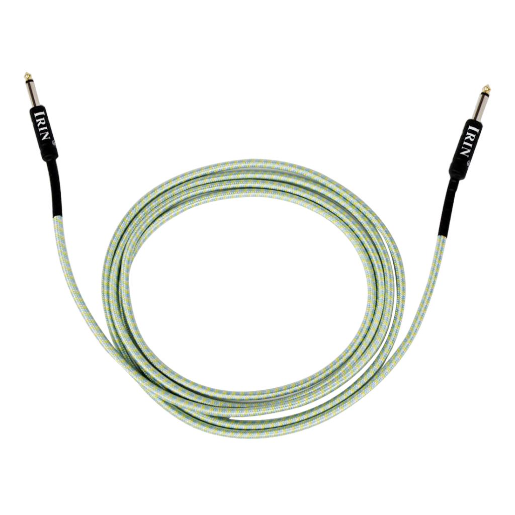 6.5mm Guitar Connection Cable for Electric Bass Guitar Accessory Green
