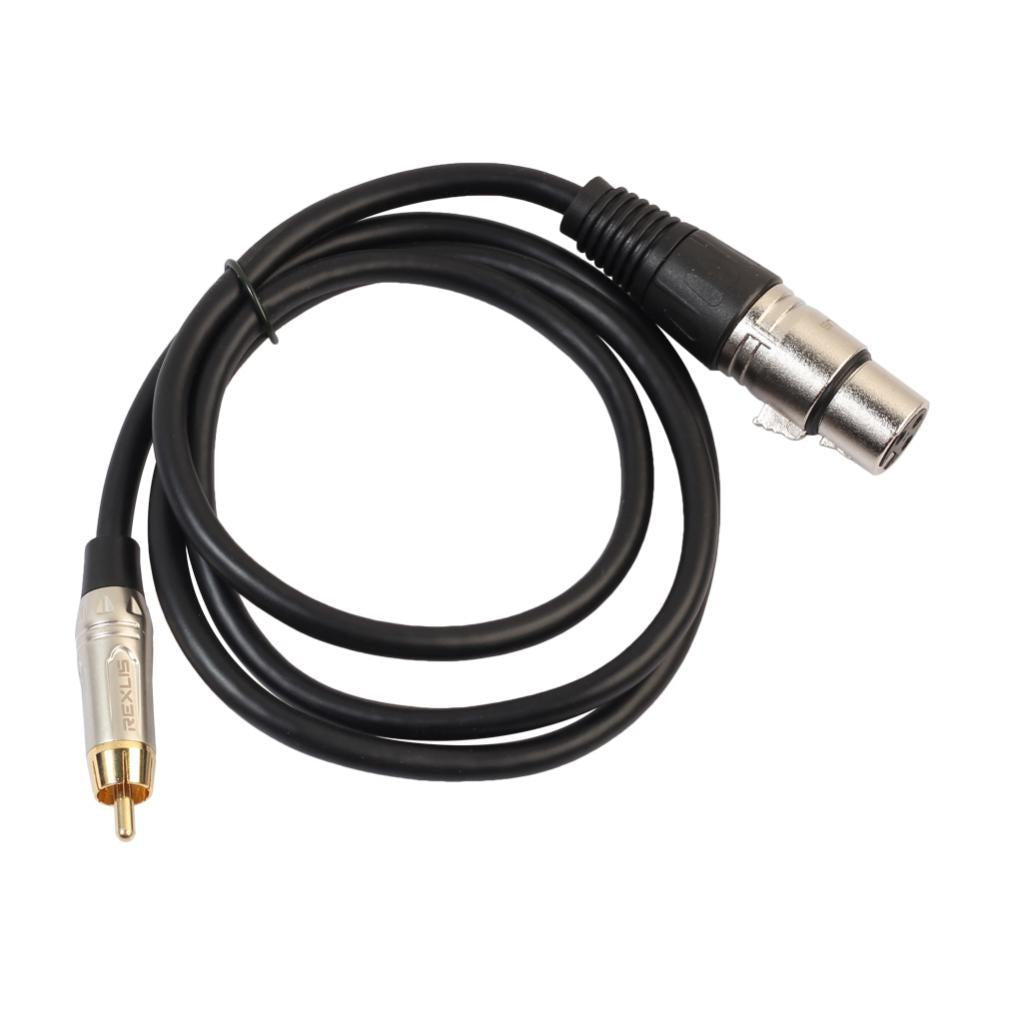 RCA Male to XLR Female Cable Cord Microphone Audio Connection Wire 1m
