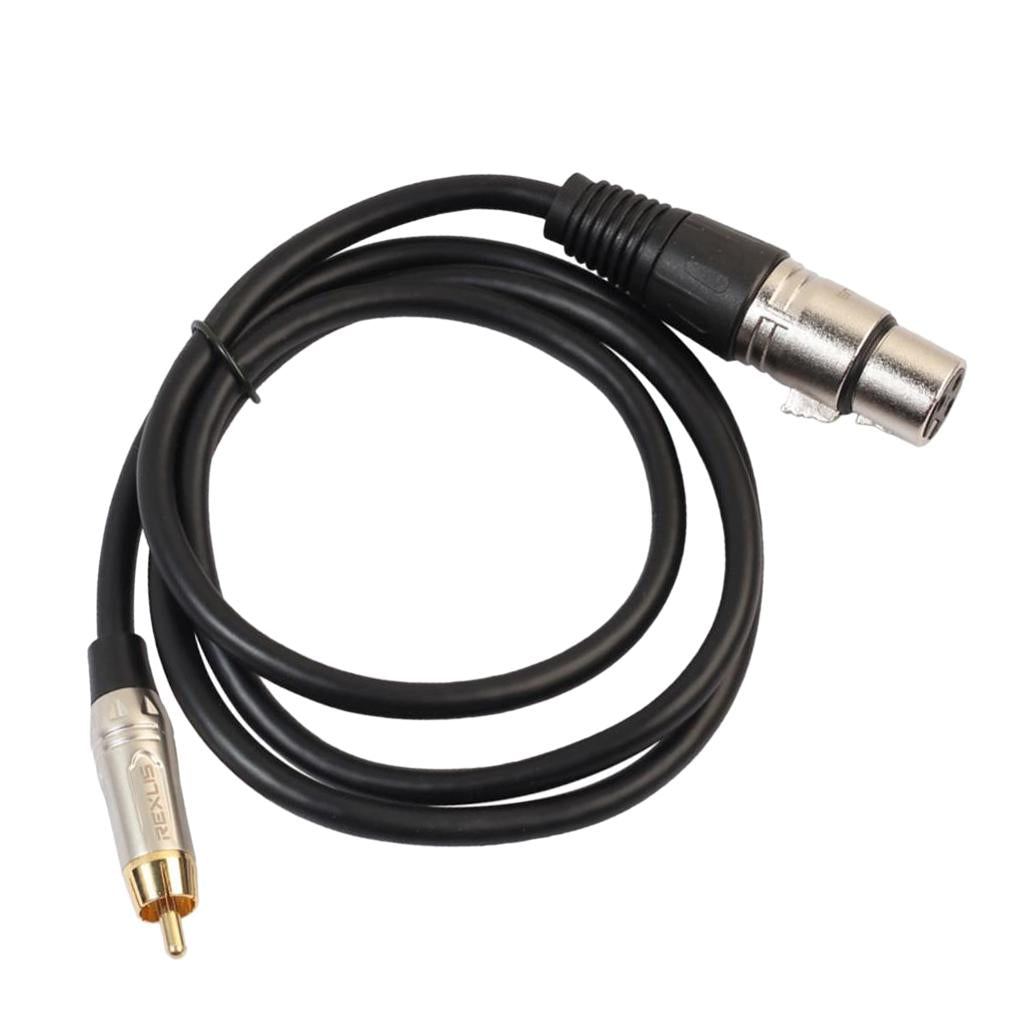 RCA Male to XLR Female Cable Cord Microphone Audio Connection Wire 1m
